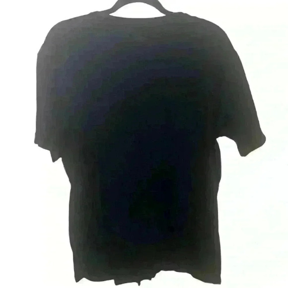Nike Swim Palm Tree Sunset Spell Out T Shirt Mens SZ M Black Active Casual Comfy - Picture 3 of 4